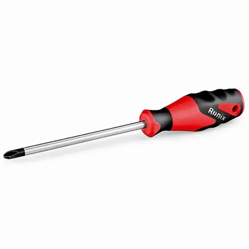 پیچ گوشتی چهارسو 5 در 125 میلی متر رونیکس مدل RONIX RH-2856 با دسته TPR