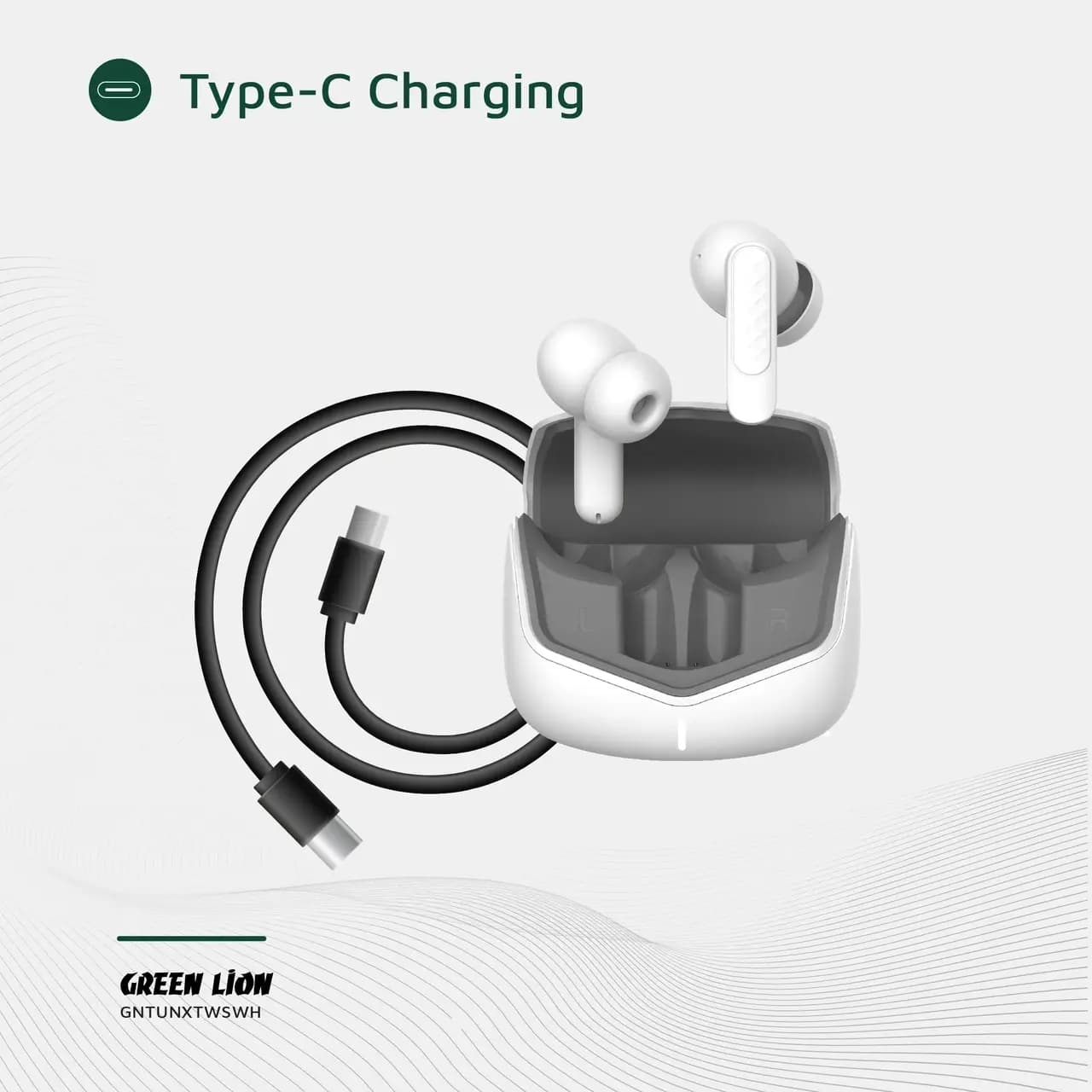 ایرفون بی سیم Green Lion مدل TUNE X ANC GNTUNXTWSWH – سفید (گارانتی 6 ماهه شرکتی) — تصویر ۵