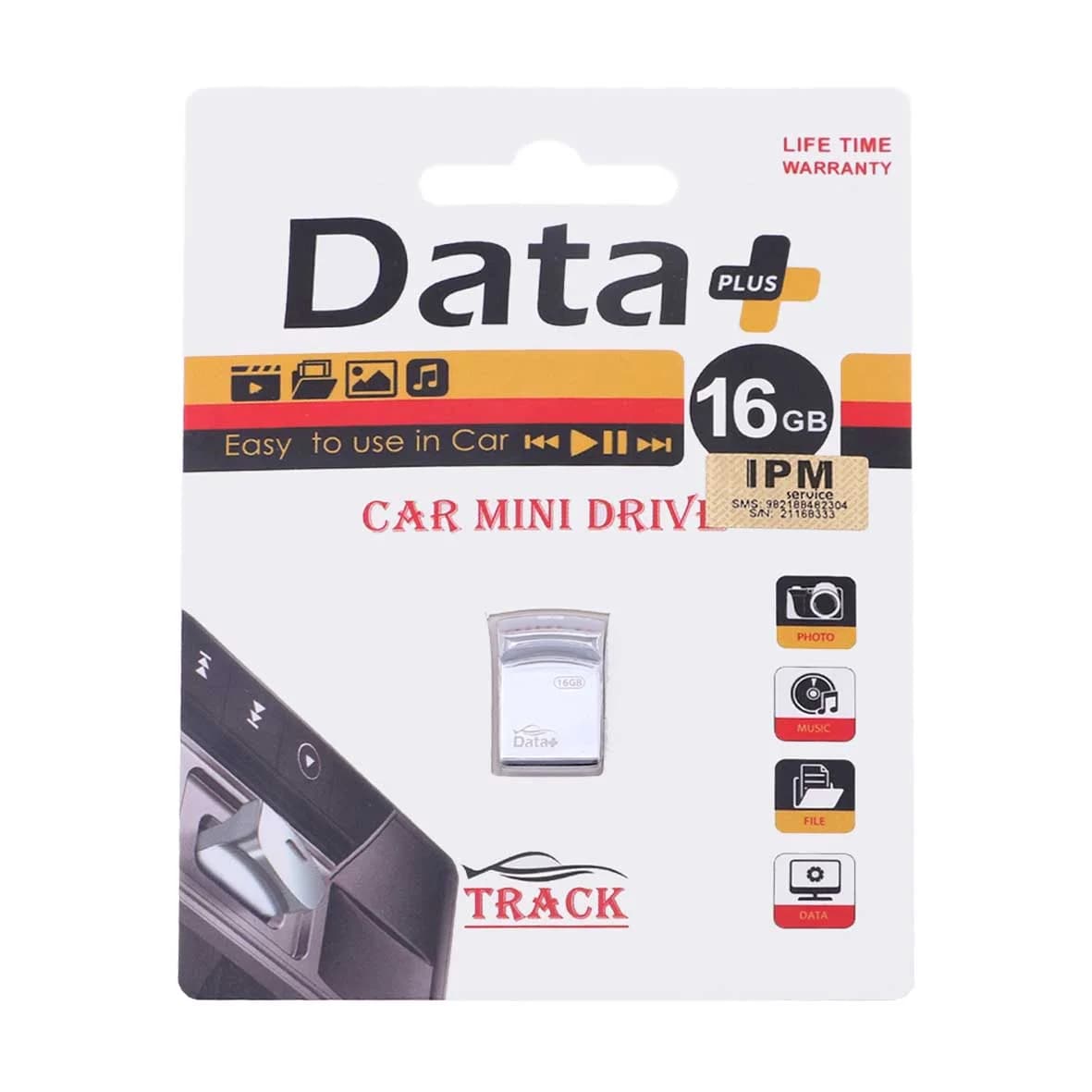 Data Plus Track USB2.0 Flash Memory-16GB (گارانتی مادام العمر IPM) — تصویر ۲