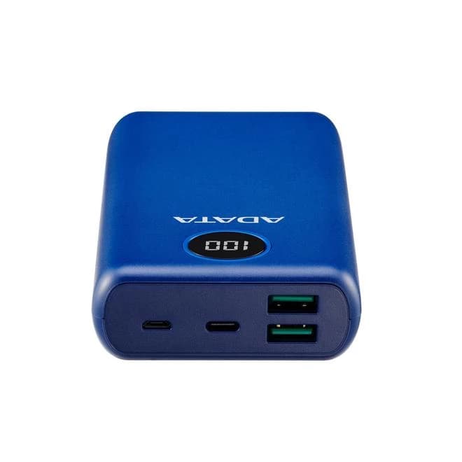 پاور بانک سه پورت ای دیتا مدل Adata P20000QCD 20000mAh آبی — تصویر ۲