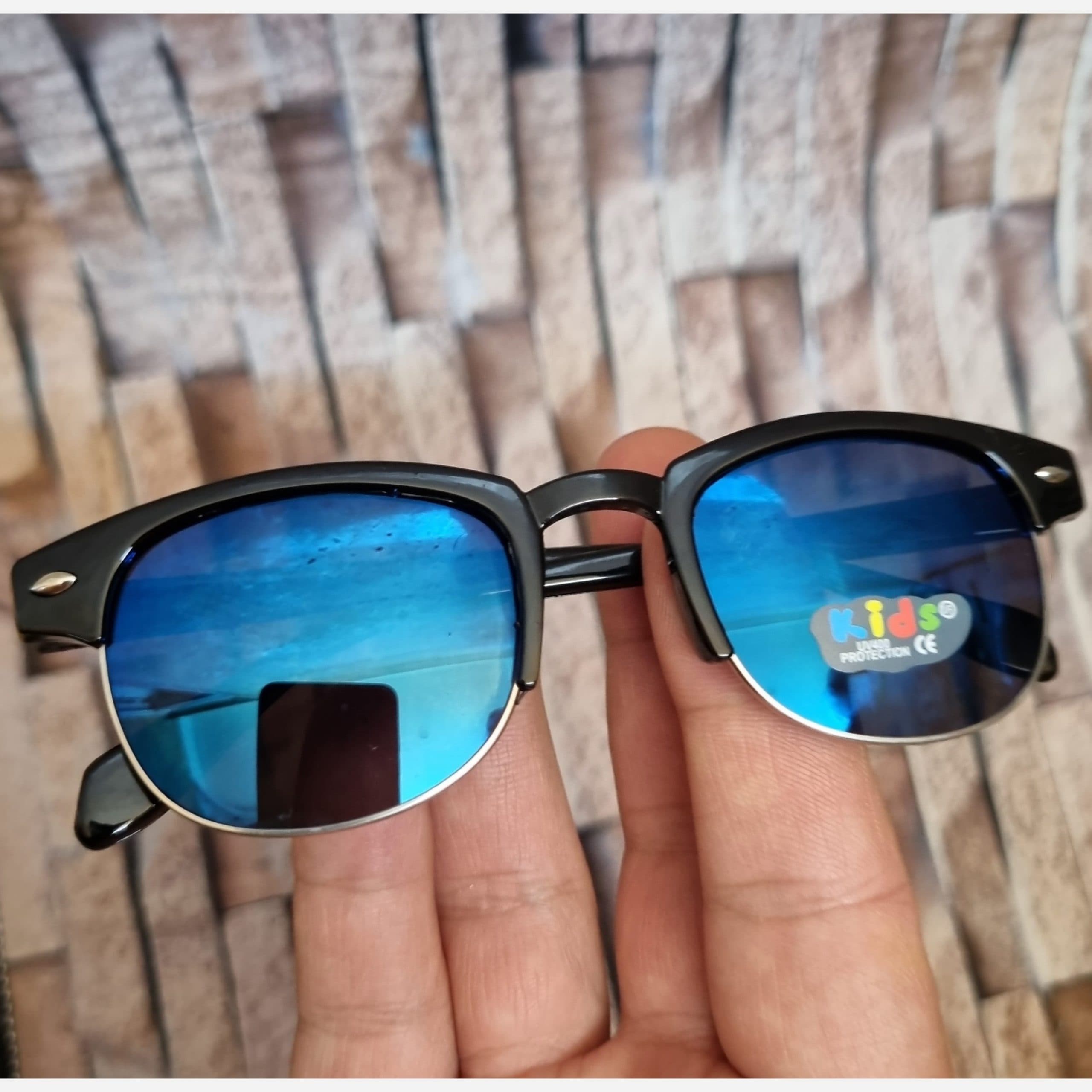 عینک آفتابی کلاب مستر بچگانه آبی جیوه ای — تصویر ۸