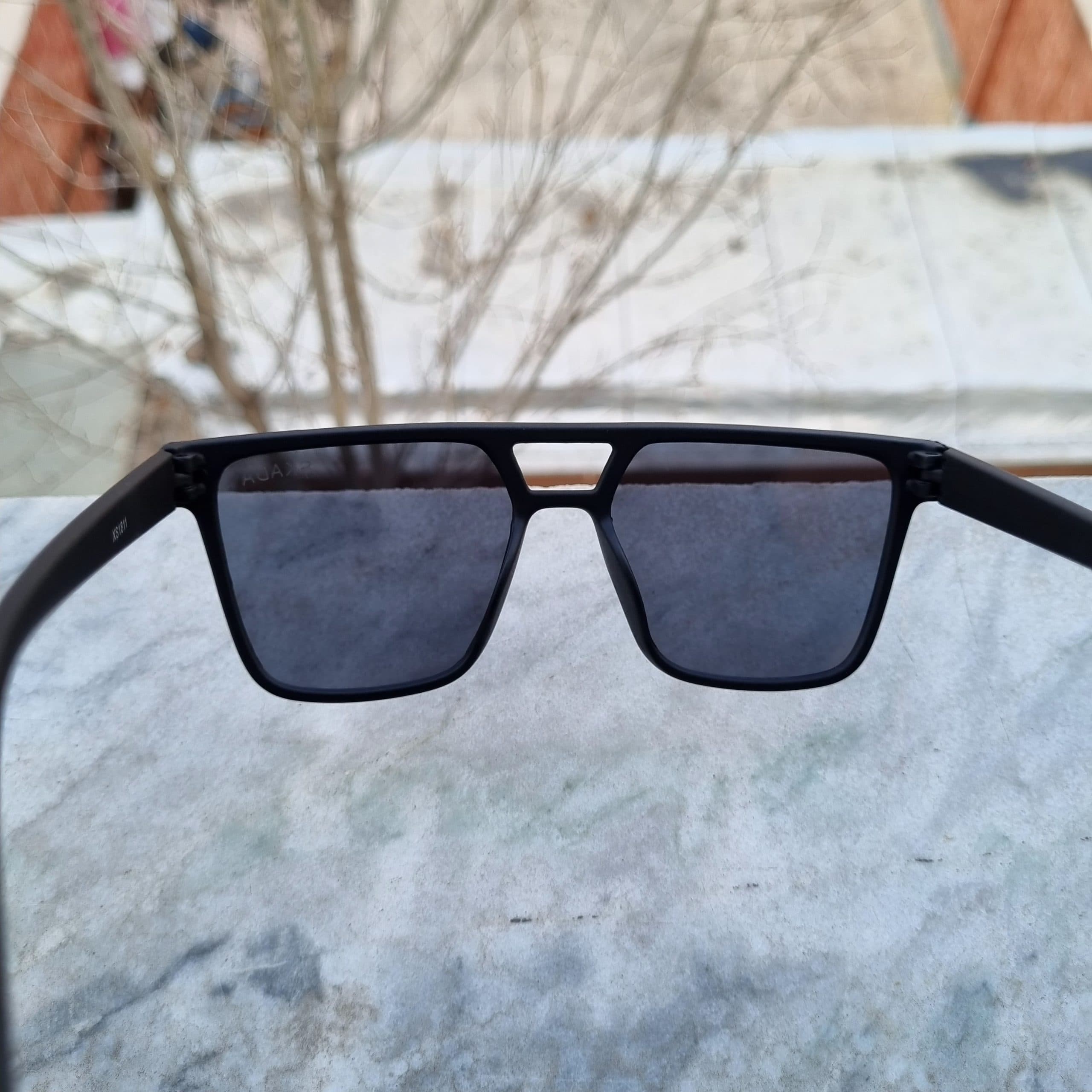 عینک آفتابی اسکادا مشکی مدل مربع دو پل — تصویر ۵