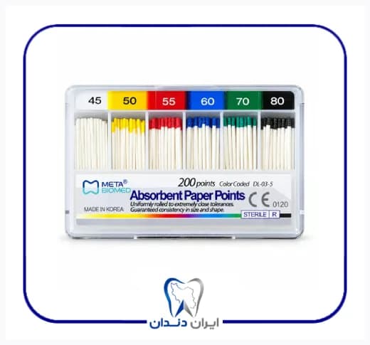 کن کاغذی 6% متا بایومد – Meta BiomedAbsorbent Paper Points