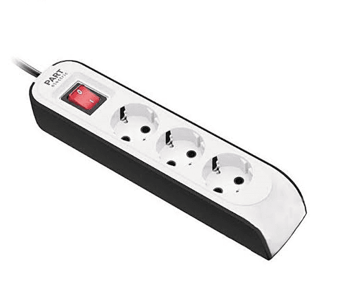 سه خانه ارتدار با کلید و کابل 5 متری کد:8762 برند پارت