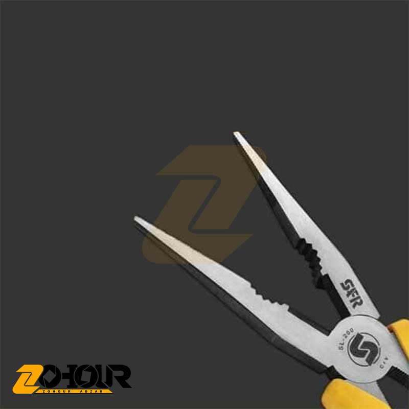 انبر دم باريک سایز 8 اینچ سفیر SAFIR — تصویر ۲