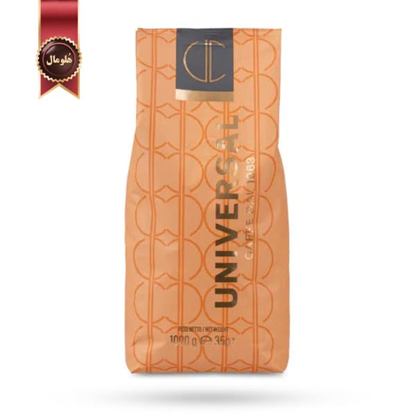 دانه قهوه یونیورسال Universal مدل کرما اورو Crema ORO یک کیلویی (اورجینال)