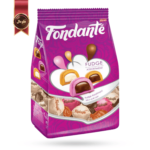 تافی فوندانت fondante مدل میکس توت فرنگی، شکلاتی و شیری Strawberry, chocolate and milk mix یک کیلویی (اورجینال)