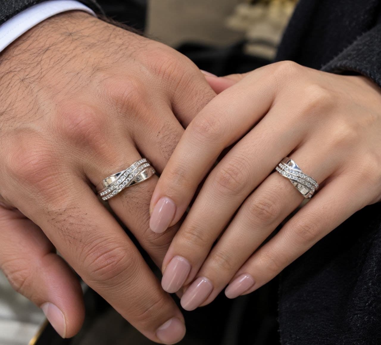 حلقه ست نقره اصل وارداتی