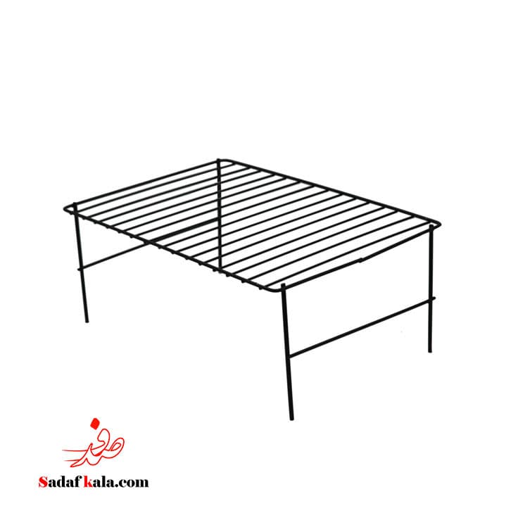 راف یک طبقه کابینتی مشکی بهساز فلز(32)/10028 — تصویر ۲