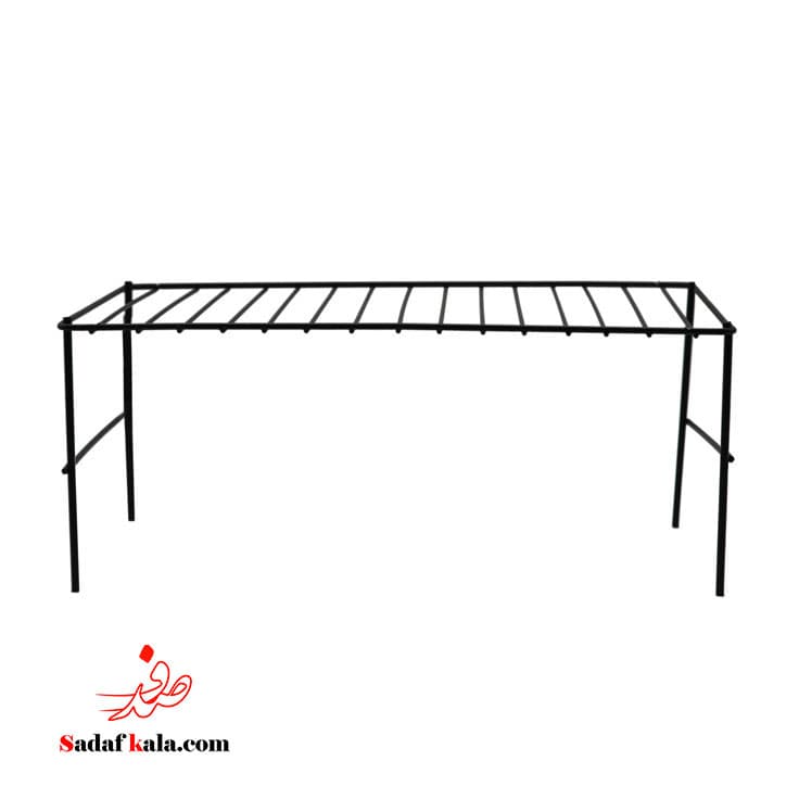 راف یک طبقه کابینتی مشکی بهساز فلز(32)/10028 — تصویر ۳