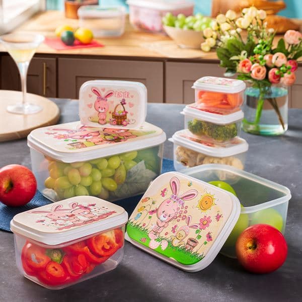 ست ظرف غذا مستطیل بارانا زیباسازان(36)/39030