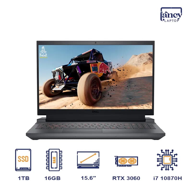 لپ تاپ گیمینگ 15.6 اینچی دل G15 Core i7-10870H 16GB DDR4 1TB NVMe SSD NVIDIA GeForce RTX 3060 6GB GDDR6 165Hz