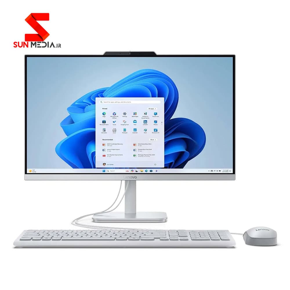 کامپیوتر همه کاره لنوو 23.8 اینچ مدل ALL IN ONE LENOVO A100 N100 8GB 512GB