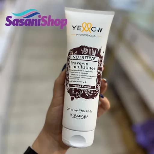 نرمکننده بدون آبکشی مو آلفاپرف سری یلو پرو Yellow Professional مدل Nutritive حجم 250 میلیلیتر — تصویر ۲