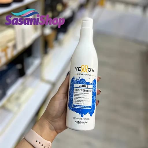 نرمکننده موهای فر آلفاپرف سری یلو پرو Yellow Professional حجم 500 میلیلیتر — تصویر ۲