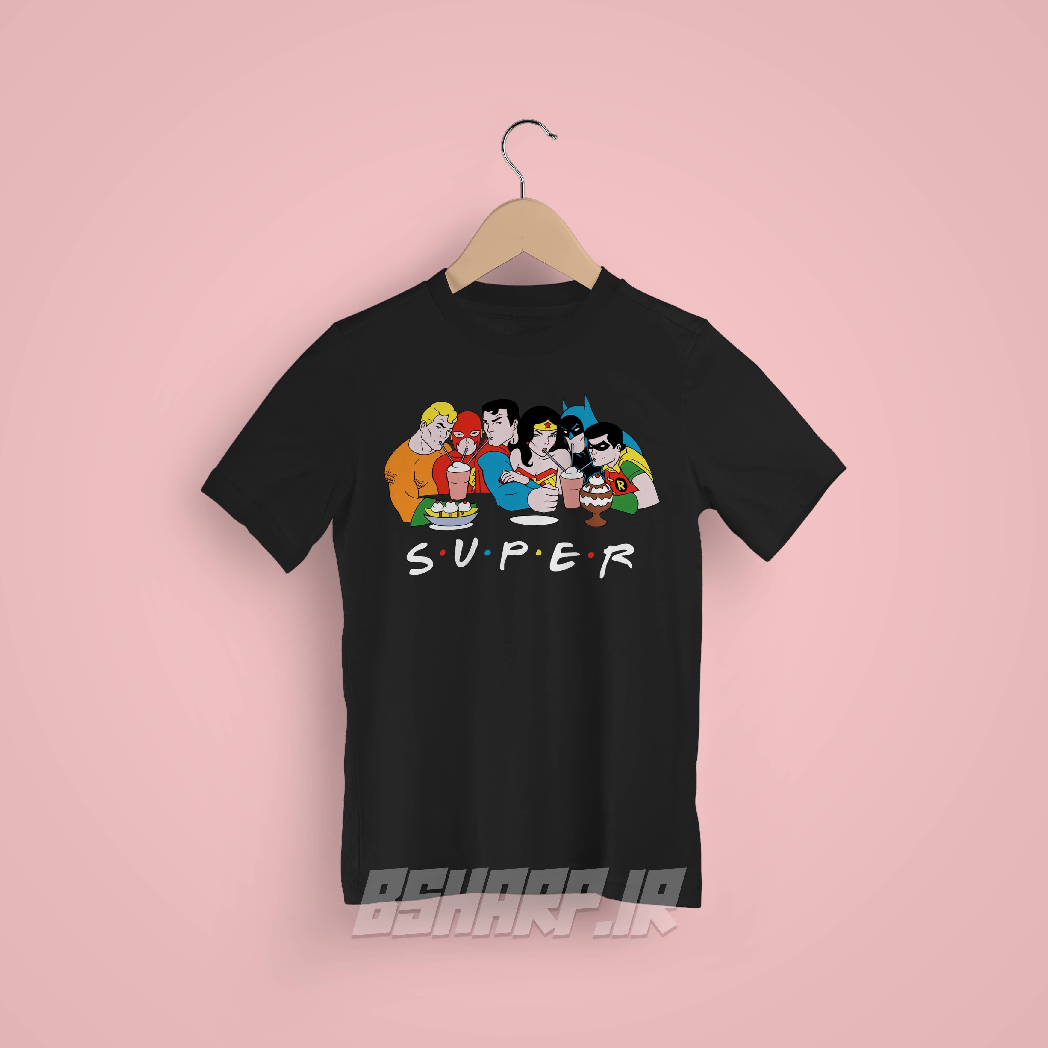 تیشرت Friends طرح ابرقهرمانان و دوستان — تصویر ۶