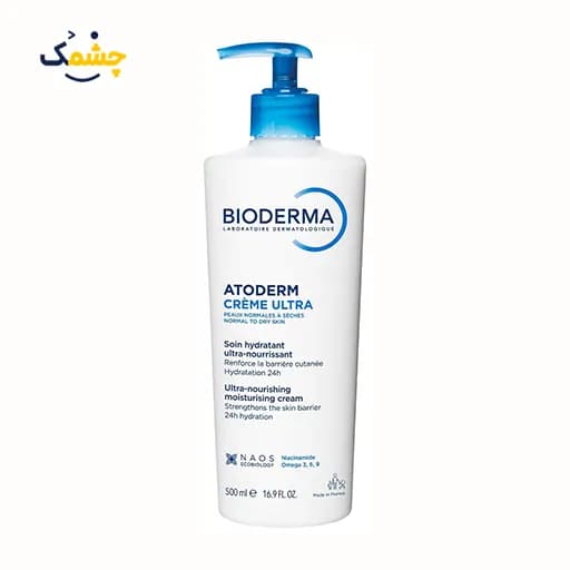 کرم مرطوب‌کننده بایودرما اتودرم کرم اولترا 500 میلی‌لیتر Bioderma Atoderm Crème Ultra