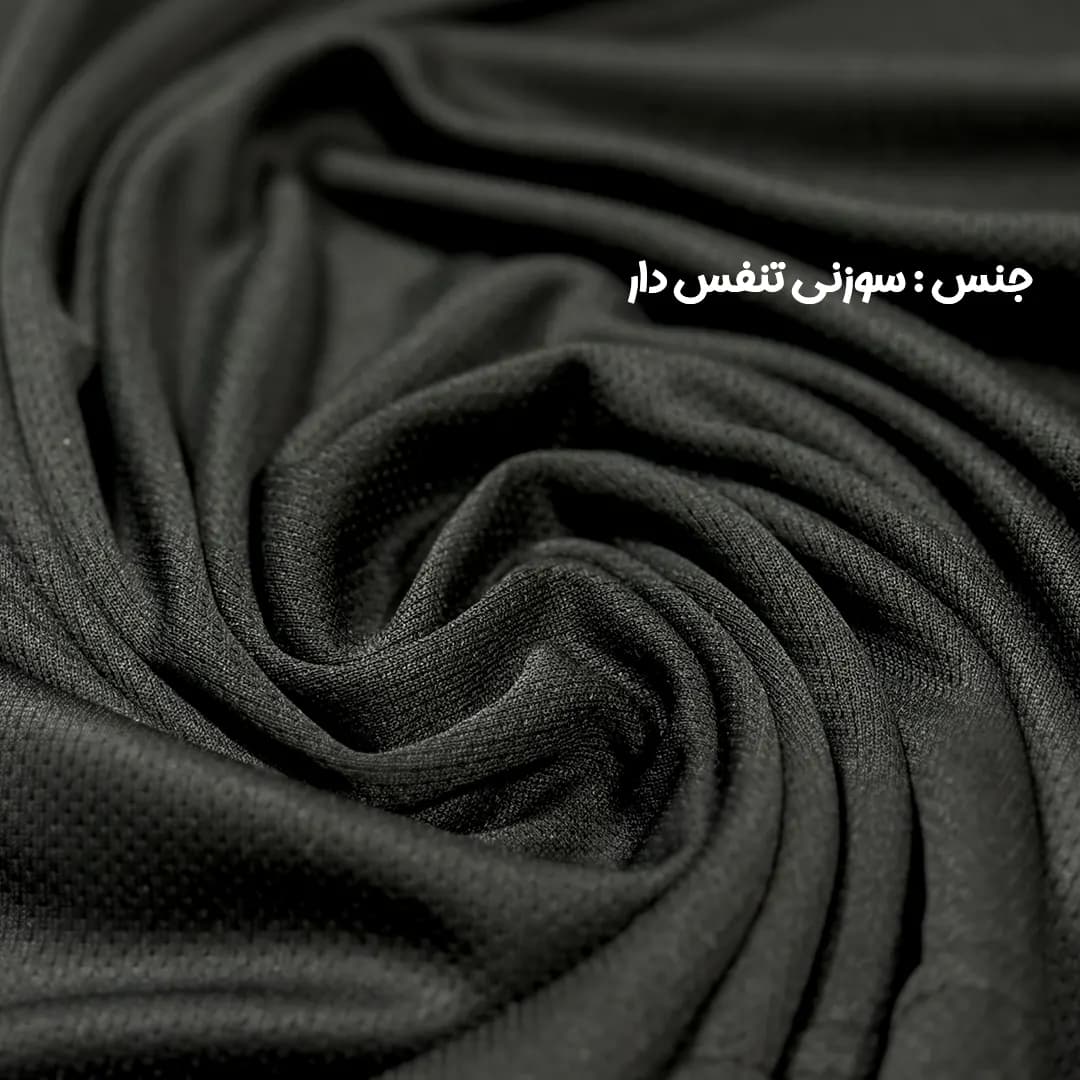 کاور کلاه دار ورزشی مردانه مشکی RISE UP — تصویر ۳