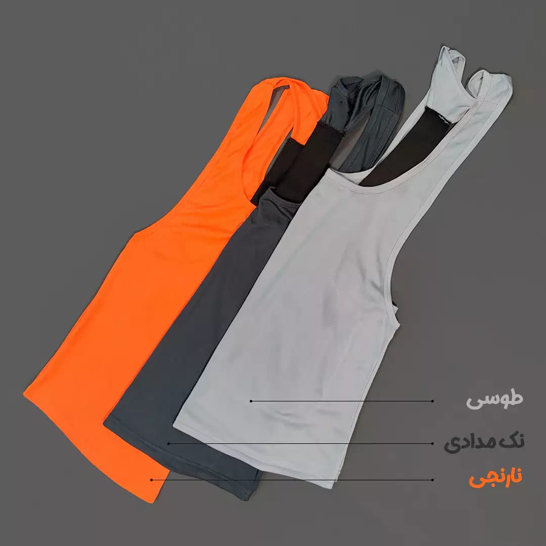 رکابی بدنسازی مردانه پشت کش دار RISE UP — تصویر ۷