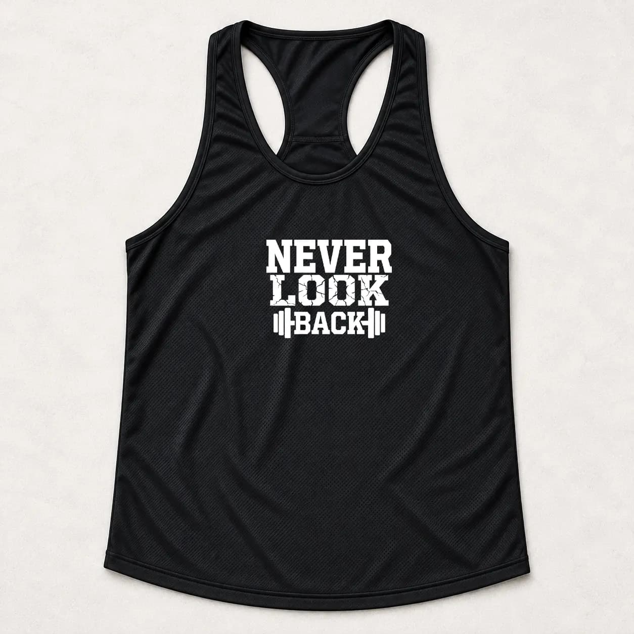 رکابی بدنسازی مردانه NEVER LOOK BACK — تصویر ۲