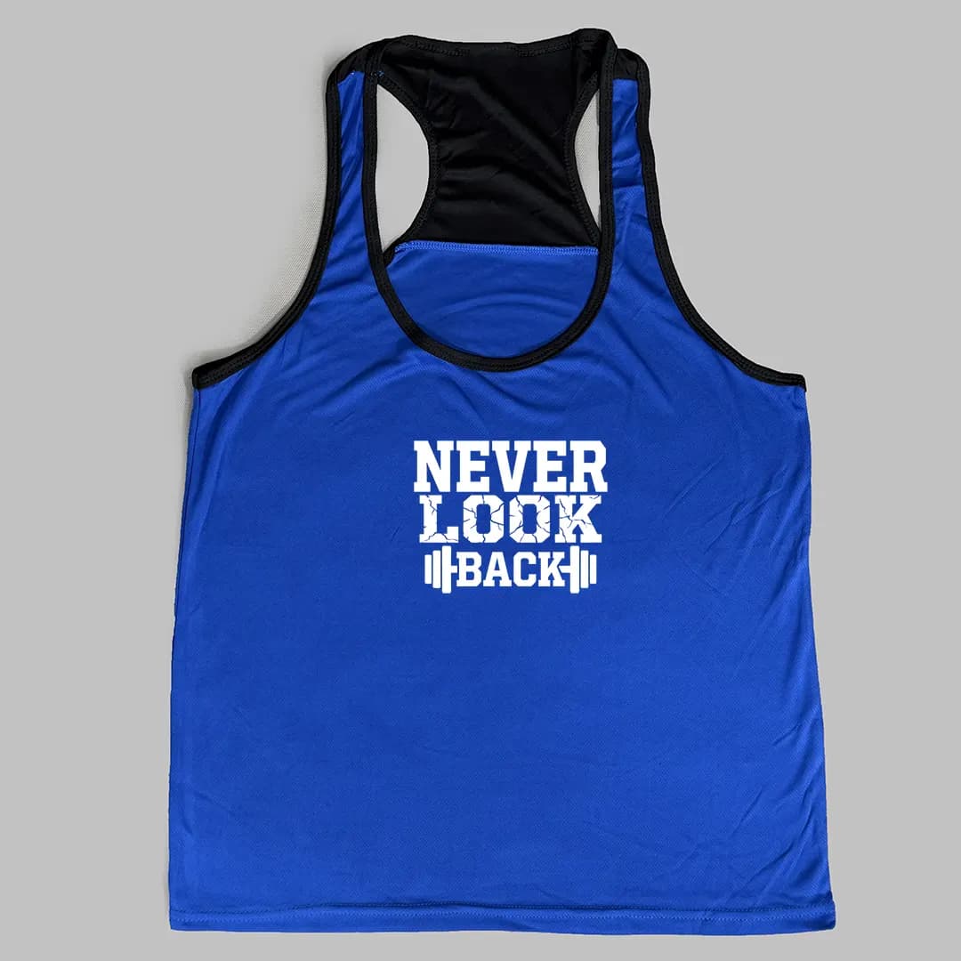 رکابی بدنسازی مردانه NEVER LOOK BACK — تصویر ۳