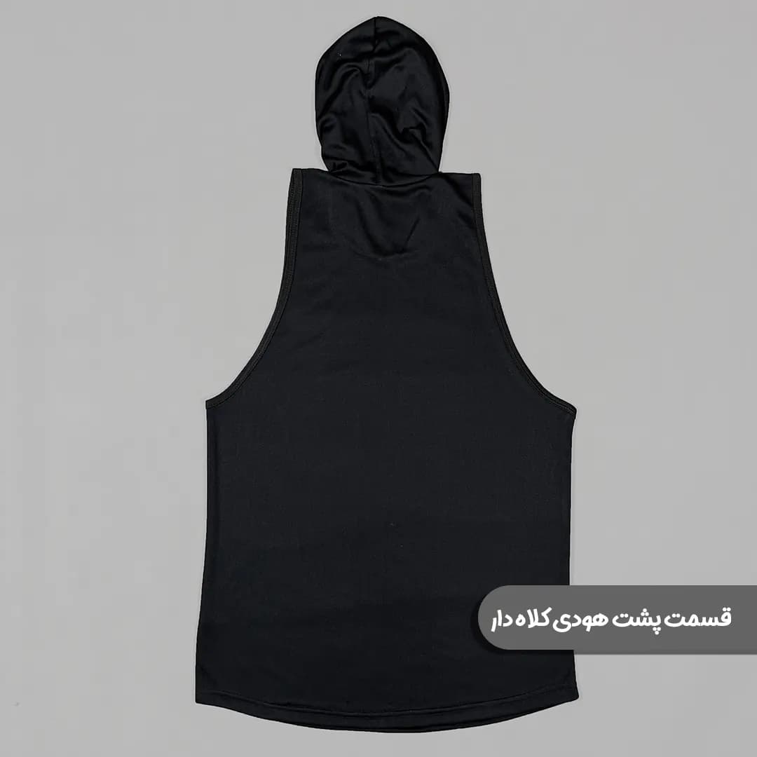 رکابی کلاه دار (هودی) بدنسازی حلقه ای مدل JORDAN 23 — تصویر ۴