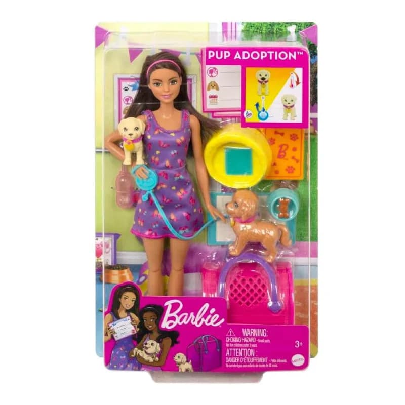 عروسک باربی مدل Barbie Pup Adoption Doll کدHKD86MAT — تصویر ۸