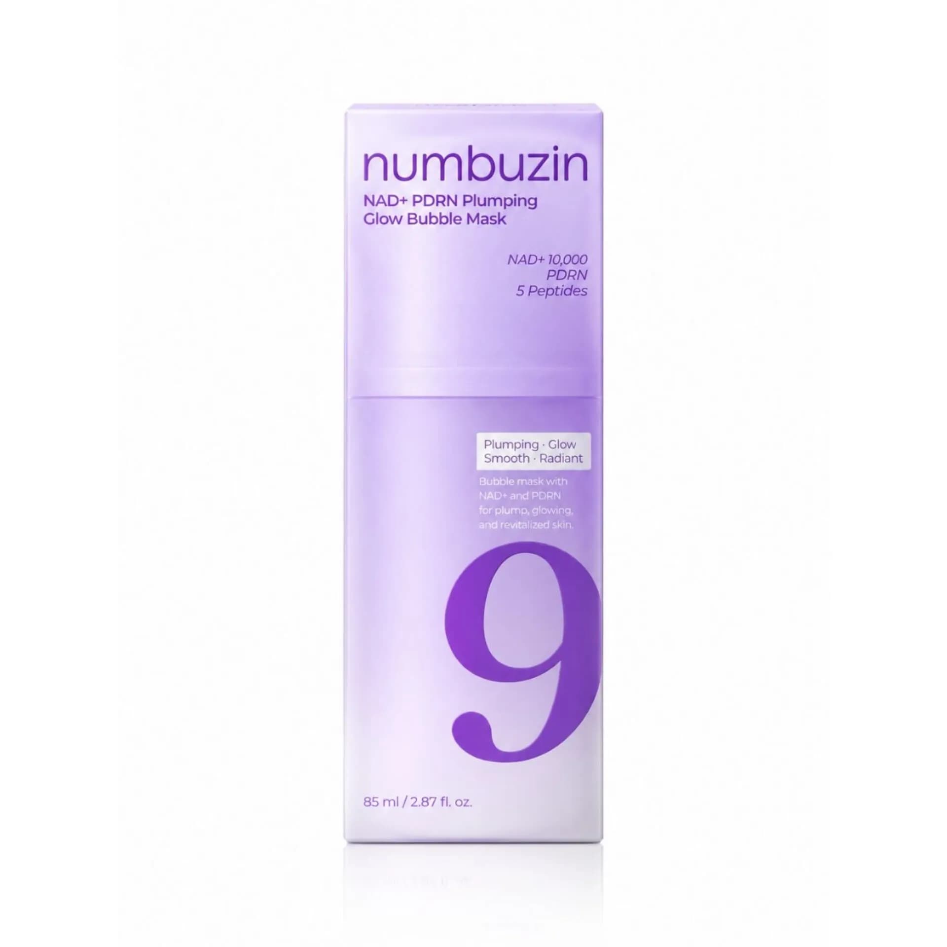 ماسک حبابی نامبوزین No.9 NAD+ PDRN Plumping Glow Bubble Mask حجم 85 میل