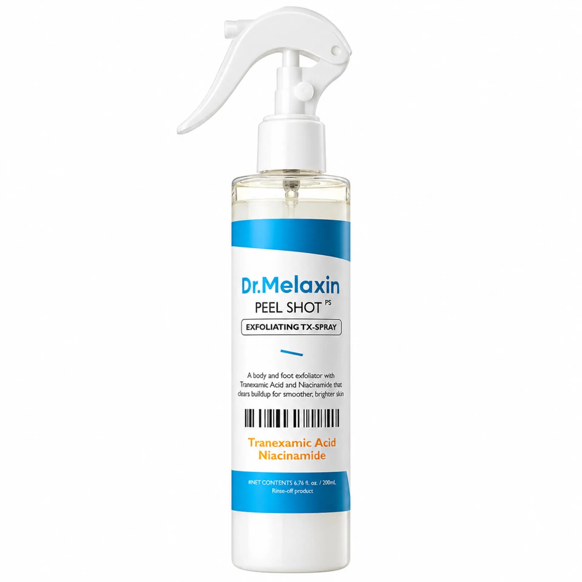 اسپری لایهبردار بدن دکتر ملاکسین ترانگزامیک اسید حجم 200 میل | Dr.Melaxin Peel Shot Exfoliating TX-Spray