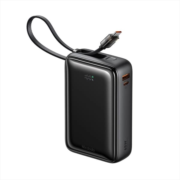 پاوربانک 20000 مک دودو Mcdodo MC-6370 توان 65 وات با کابل متصل