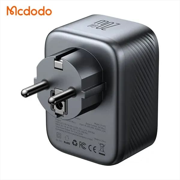مبدل برق و شارژر دیواری مک دودو Mcdodo CP-0750 توان 20 وات — تصویر ۳