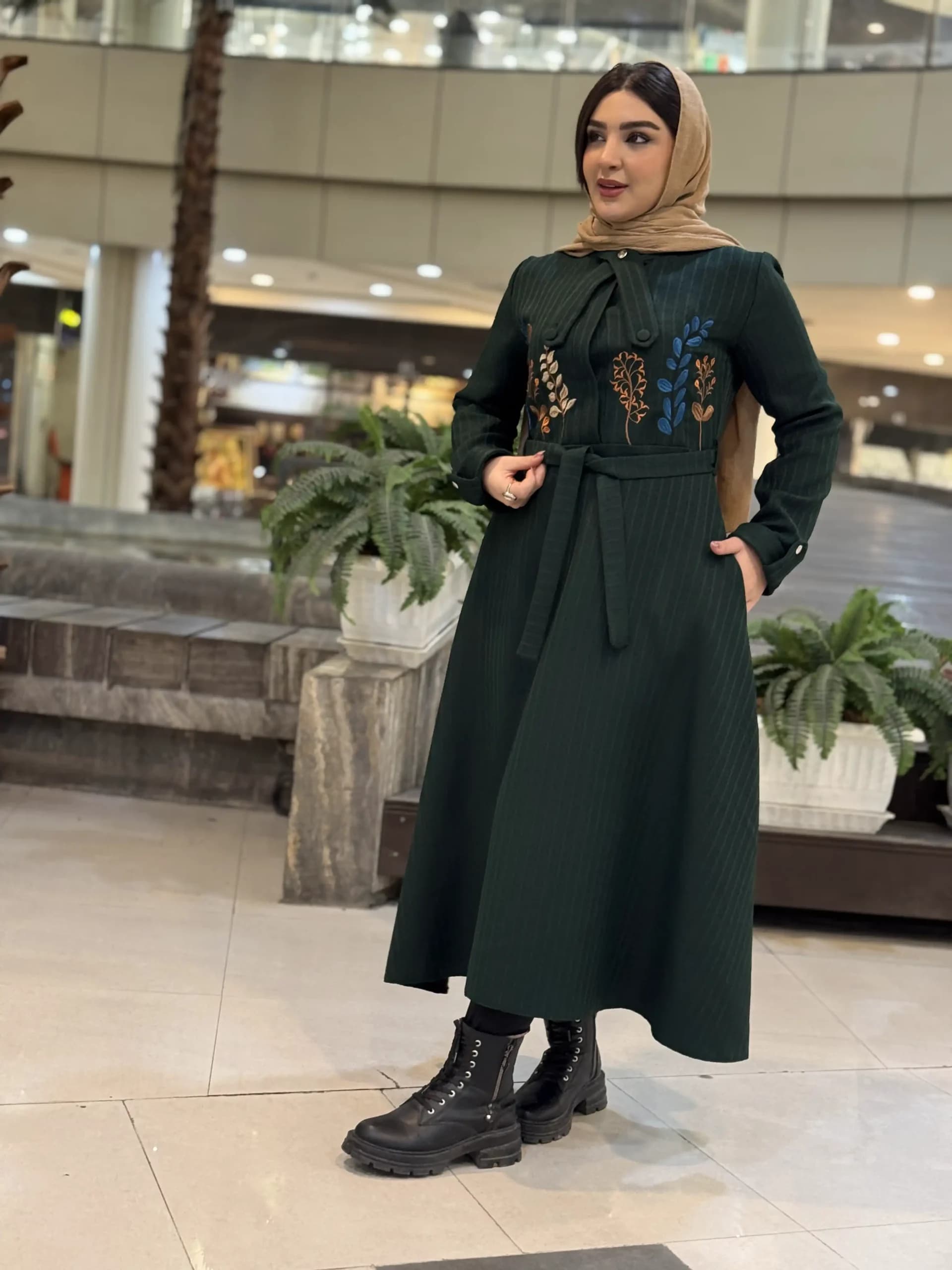 مانتو پیراهنی مدل نازین — تصویر ۳