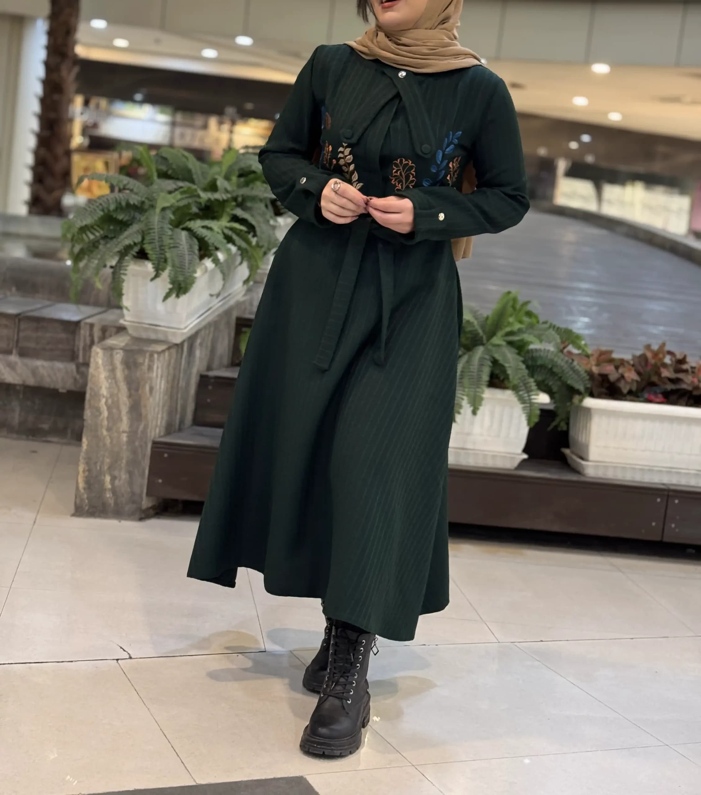 مانتو پیراهنی مدل نازین — تصویر ۲