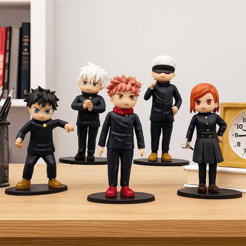 اکشن فیگور طرح Jujutsu Kaisen کد 2133 بسته 5 عددی — تصویر ۵