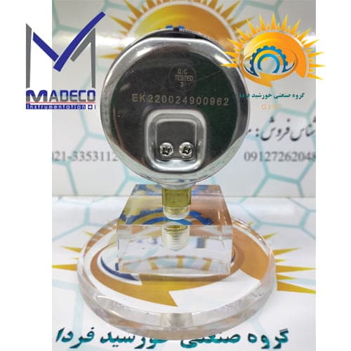 گیج فشار مدکو صفحه ۶ سانت (۶۳ میلیمتر) رنج ۰ تا ۶۰ بار استیل برنج مدل PI52T4 — تصویر ۳