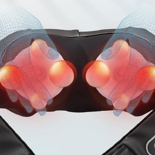 ماساژور برقی گردن و شانه مدل CSM01 با گرمکن مادون قرمز و قابلیت تنظیم سرعت — تصویر ۳