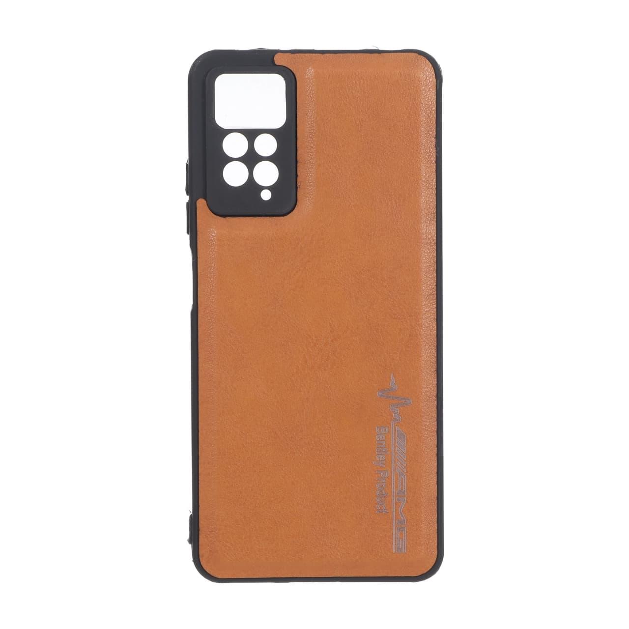 قاب طرح چرم AMG محافظ لنزدار Xiaomi Redmi Note 12 Pro 4G / Redmi Note 11 Pro – عسلی