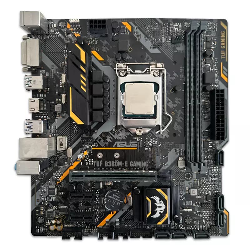 باندل مادربرد Asus Tuf B360M-E Gaming + Core i3 8100 استوک در حد نو