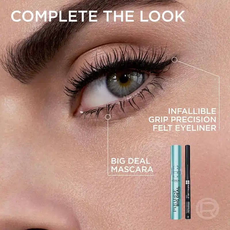 ریمل حجم دهنده و بلند کننده ضدآب لورآل Loreal مدل Paradise Big Deal Waterproof Mascara — تصویر ۶