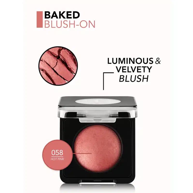 رژگونه فلورمار flormar مدل Baked Blush-On کد 058 (رنگ Hot Pink) — تصویر ۴