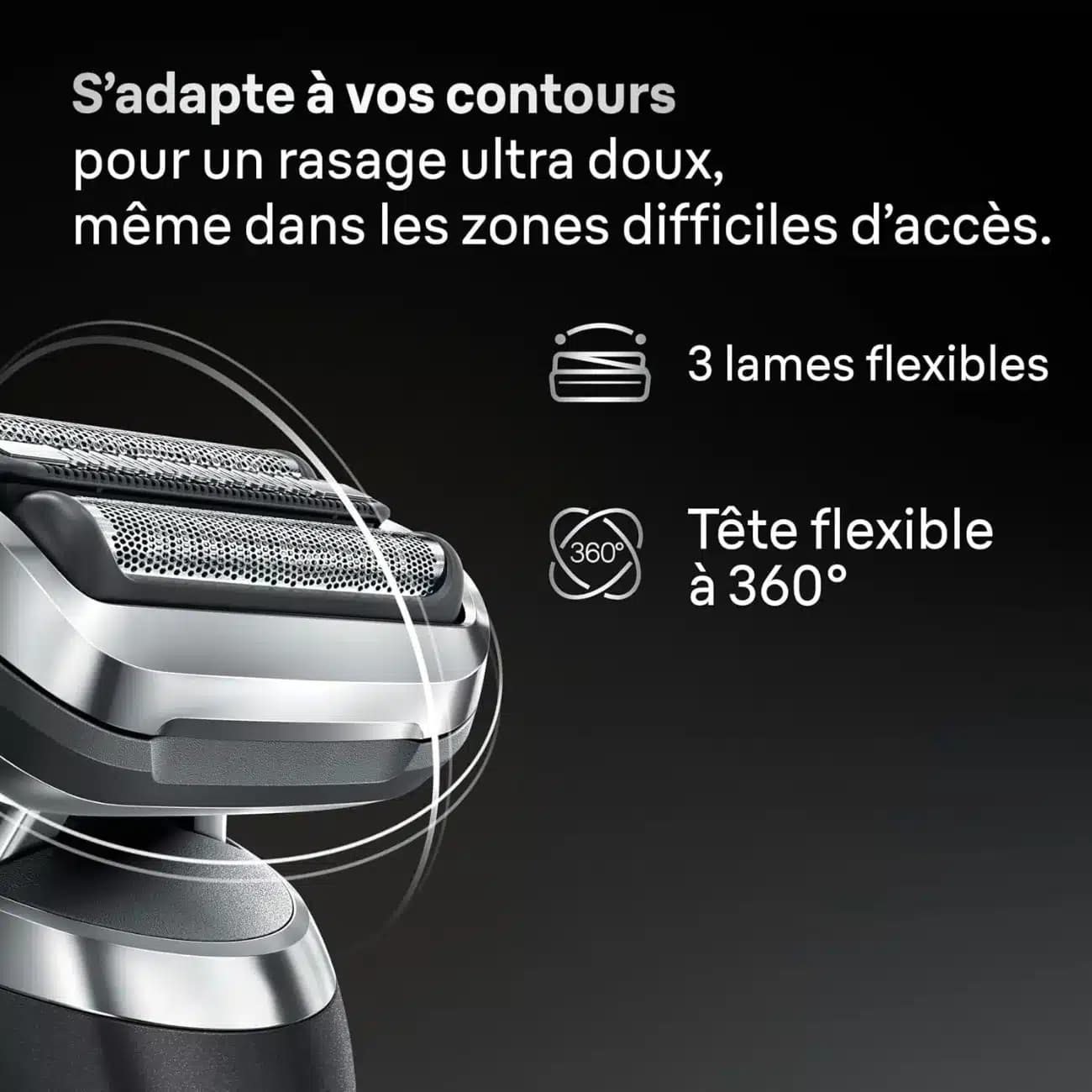 ریش تراش براون Braun سری 7 مدل 72-N4200cs با سر 360 درجه — تصویر ۳