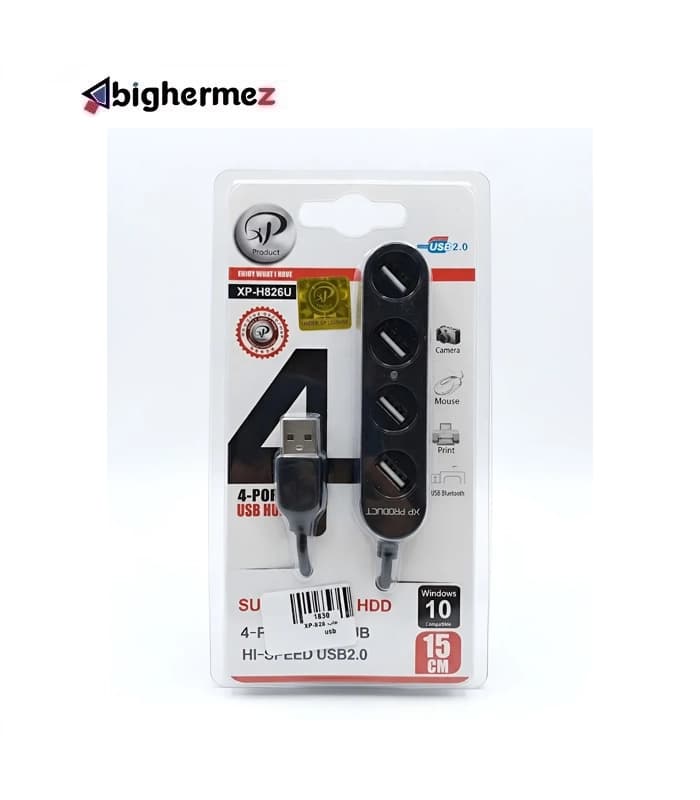 هاب 4 پورت USB 2.0 ایکس پی پروداکت مدل XP-H826