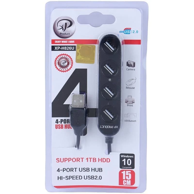 هاب 4 پورت USB 2.0 ایکس پی پروداکت مدل XP-H826 — تصویر ۳