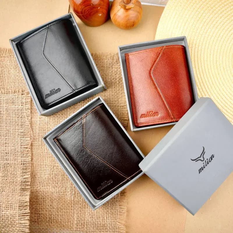 کیف پول کتابی چرم مردانه 7-134