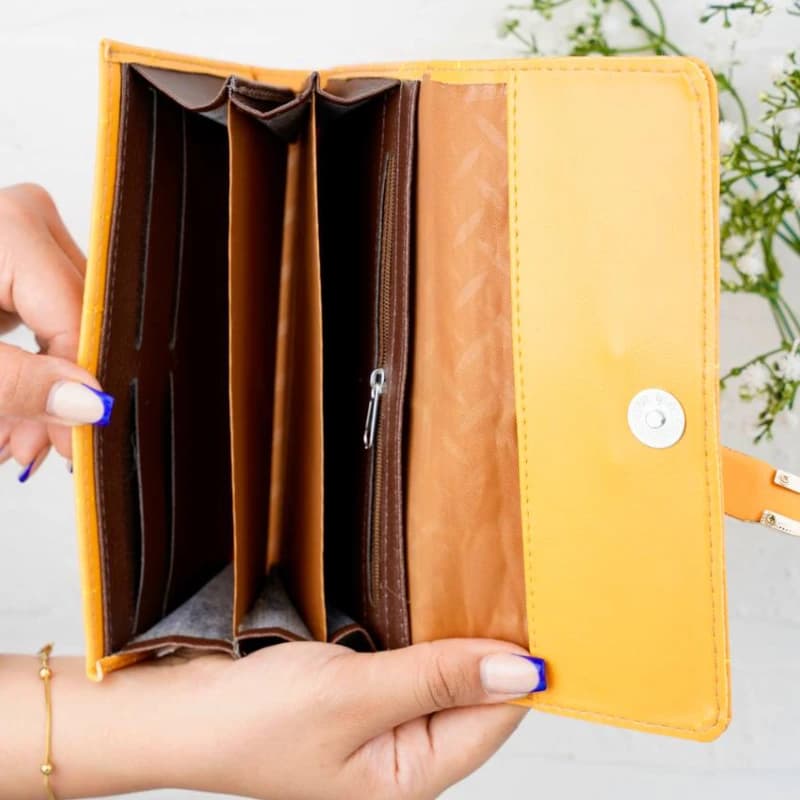 کیف پول زنانه سگک دار دوختی 1-276 — تصویر ۷