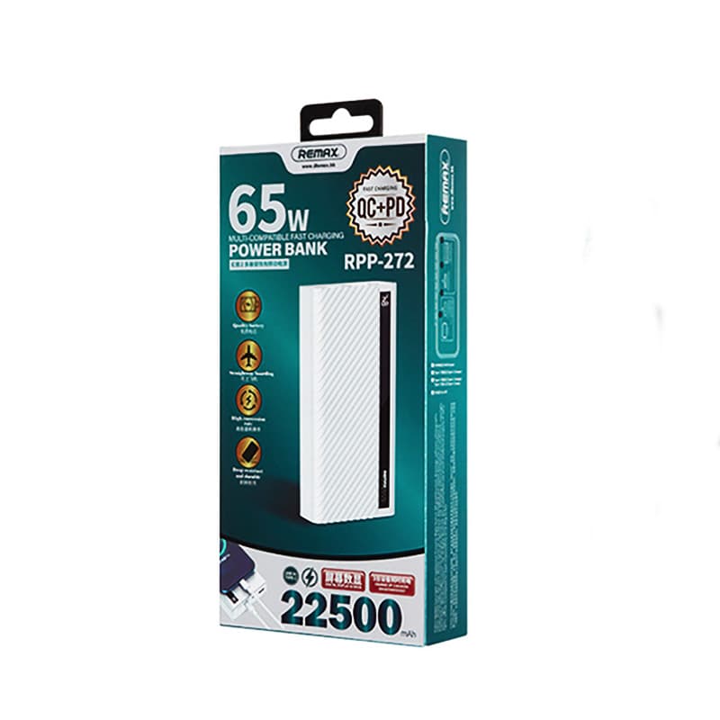 پاور بانک 22500 میلی آمپری 65 وات REMAX مدل RPP-272 — تصویر ۲