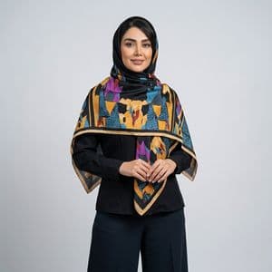 شال ابریشم زنانه مدل Fyy567 با طول و عرض 200*80 سانتیمتر
