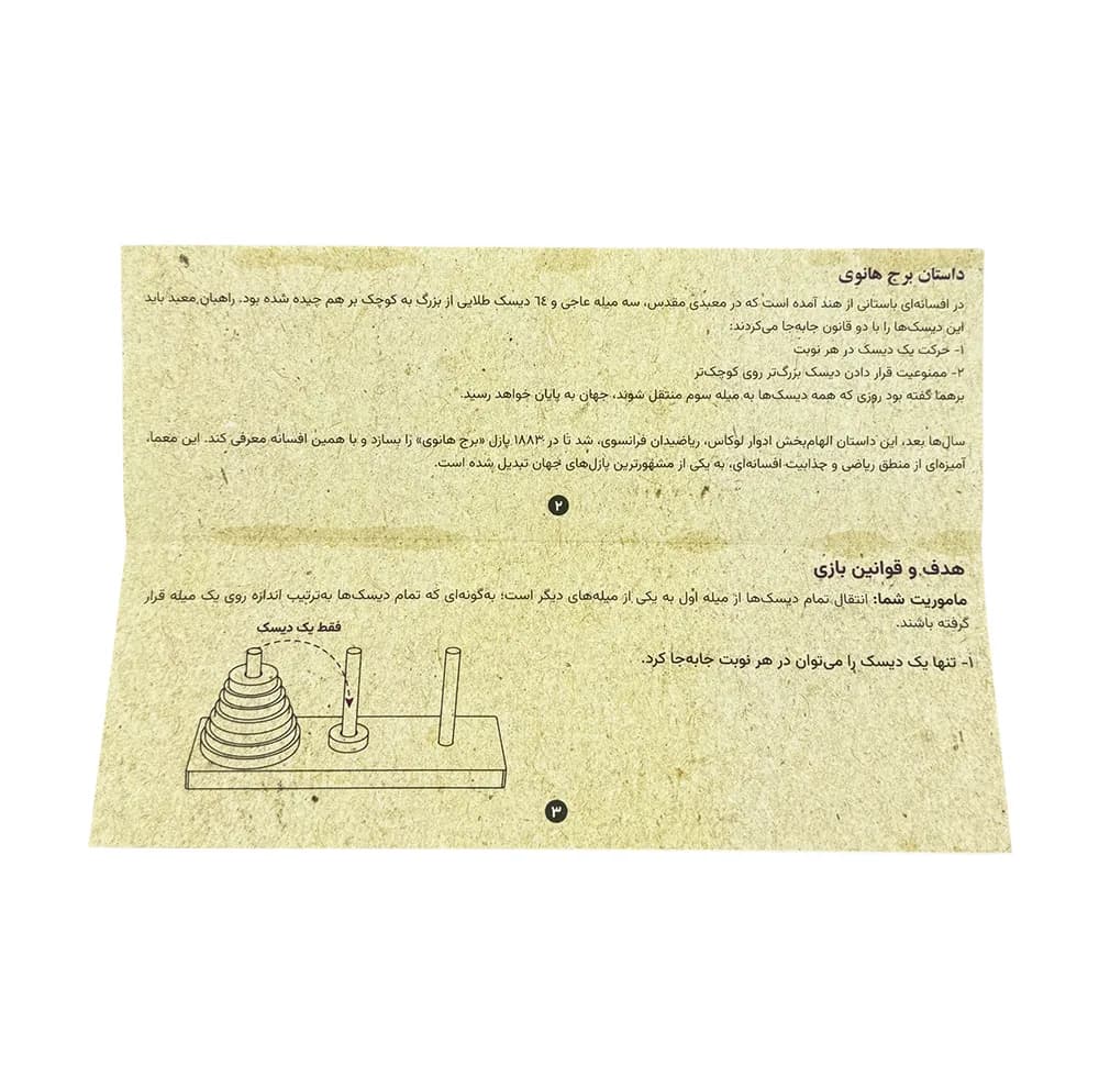 بازی فکری پینوکیو مدل برج هانوی — تصویر ۲