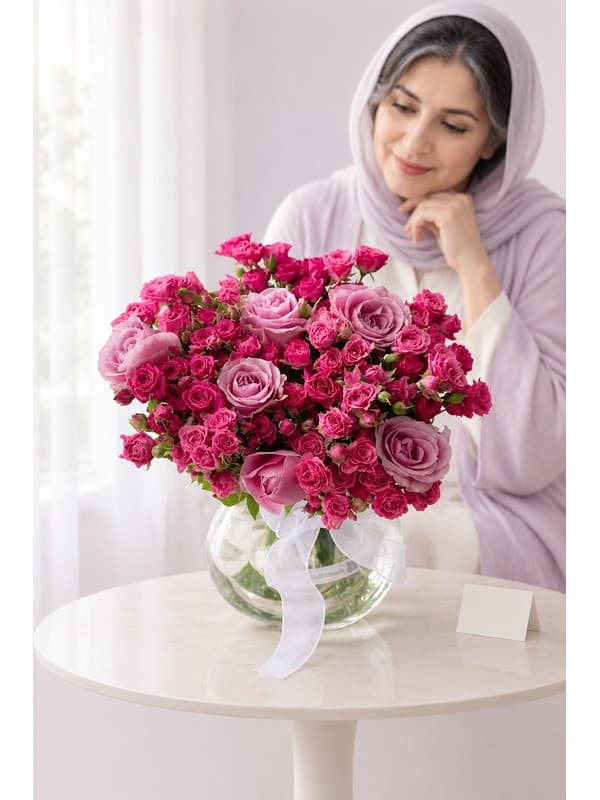 سفارش سبد گل سورپرایز تولد | مدل شبنیار در تهران