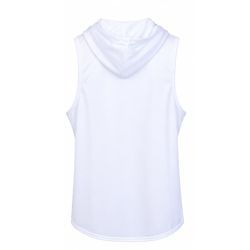 رکابی کلاهدار ورزشی مردانه نایک مدل DS-Dri Fit-5G0684 سفید — تصویر ۵